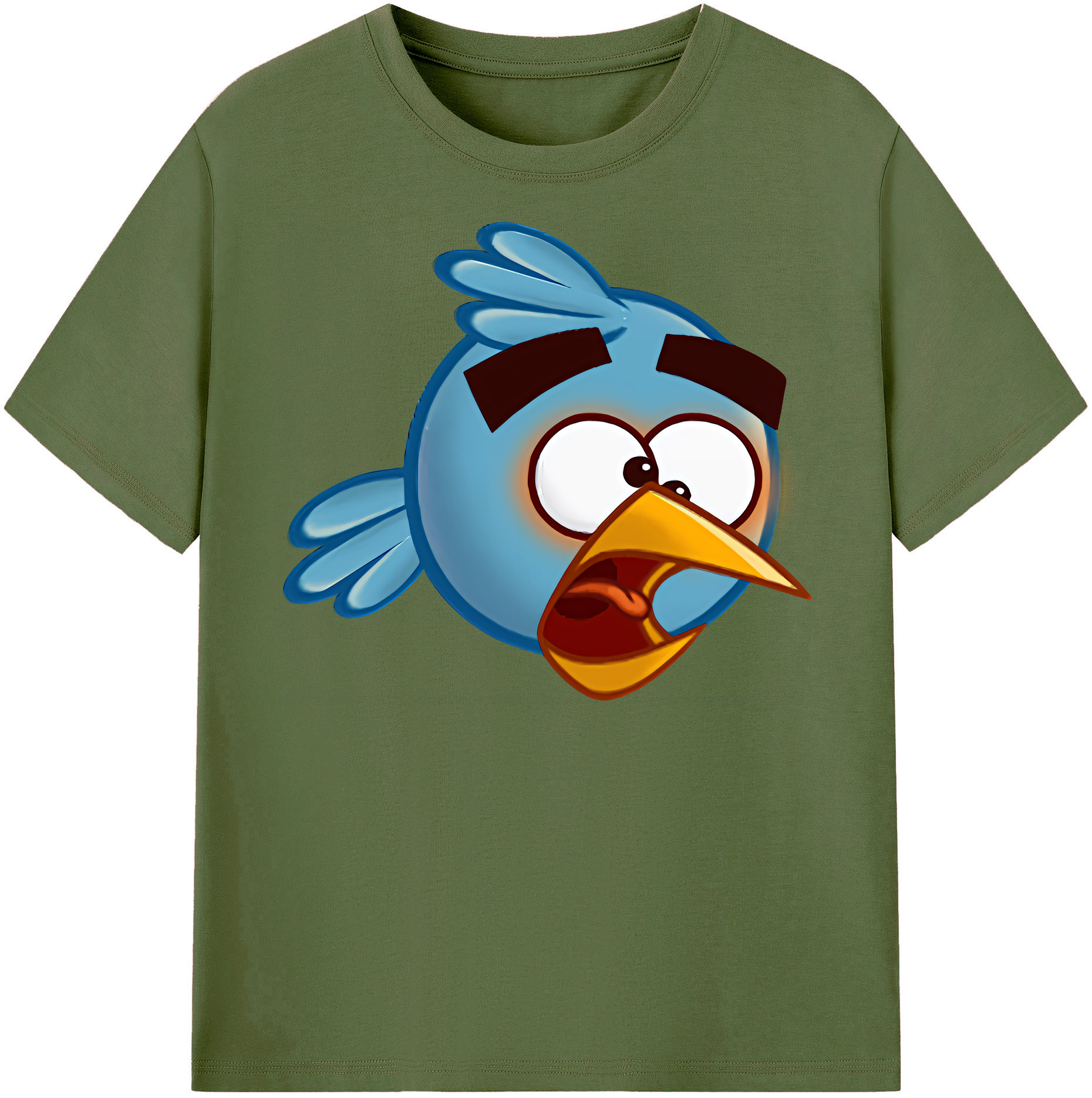 （画像用） Angry Birds アングリーバード 綿100％半袖Tシャツ（フロントプリント）